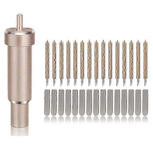15 stk. Premium Fine Point Skjæreblad Vinyl Erstatning Plotterkniver kompatible med + 1 stk. Holder f