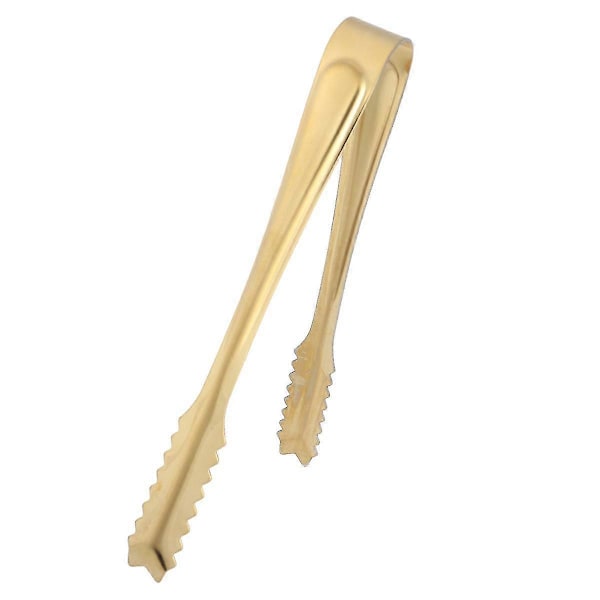 4 stk. 15 cm Mini madserveringstænger i rustfrit stål Praktiske istang Brødklips Hjemmebarforsyninger (yh65-b, gylden)