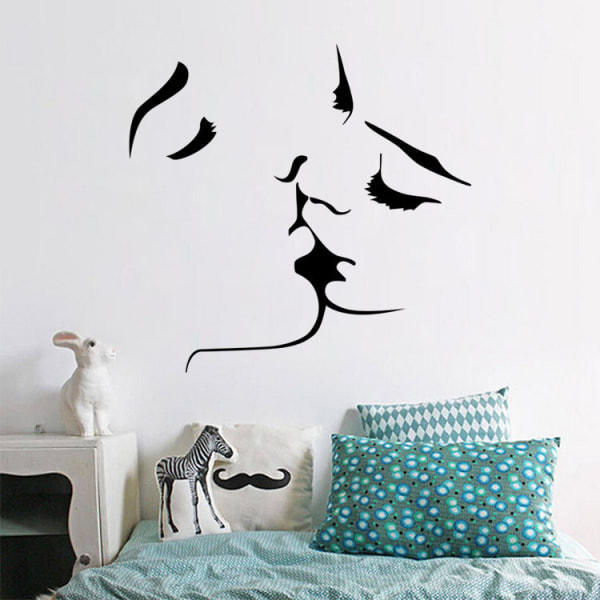 kyss vardagsrum kyssande väggdekal dekorativ målning