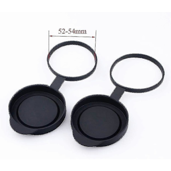 2 st, skyddande gummiobjektivlock för kikare, passar 42 mm objektiv