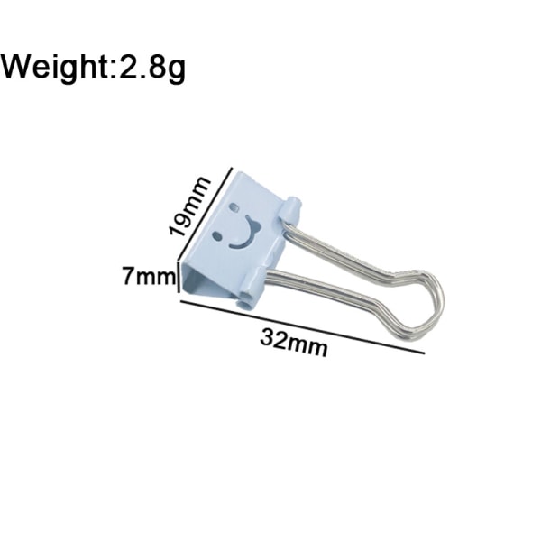 /#/(40 Pack) Binder Paper Clips,19mm Metal Colored Clip Clamps with/#/