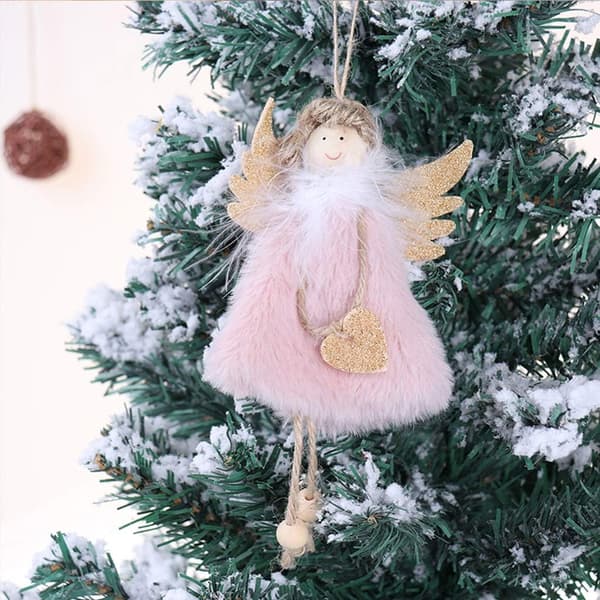 *4 Engler Dukke Anheng Julepynt Ornamenter Jul*