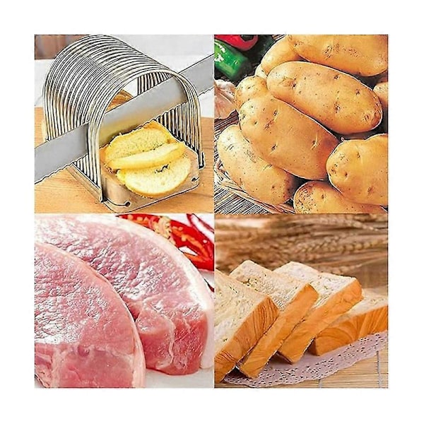 Keittiön leipäviipaleleikkuri juustoleikkuri perunaleikkuri leivontatyökalu käytännöllinen keittiö BBQ Coo