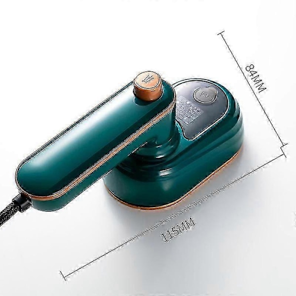 Bärbar Handhållen Strykjärn, Mini Handhållen Ångstrykjärn För Kläder, 180° Rotationsbar Resklädstrykjärn, Mini Strykmaskin Stödjer Torrt Och Vått (Grön)