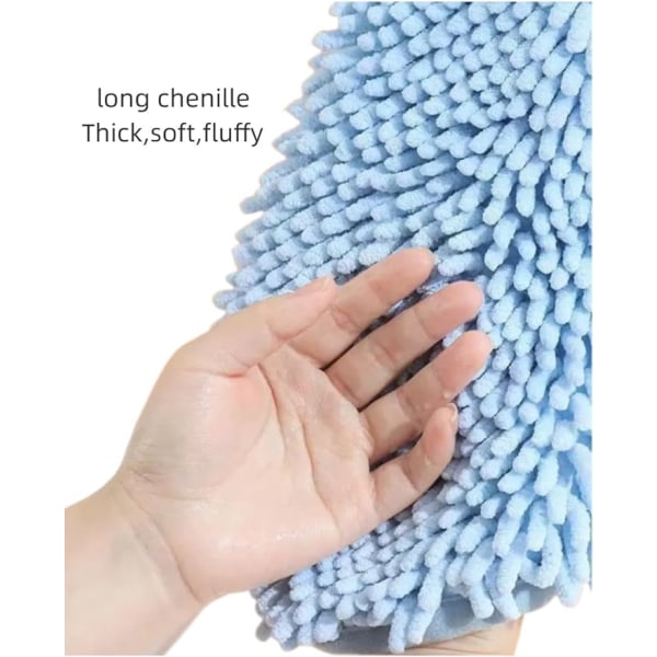 #3 Pack Chenille Hand Towels,Kitchen Hand Towels with Loop,Hanging#