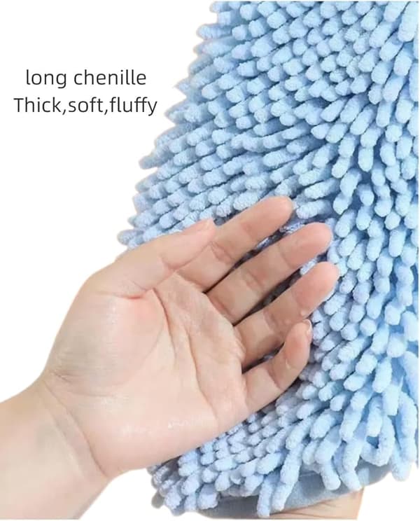 #3-pack Chenille Handdukar, Kökshanddukar med Slinga, Hängande#