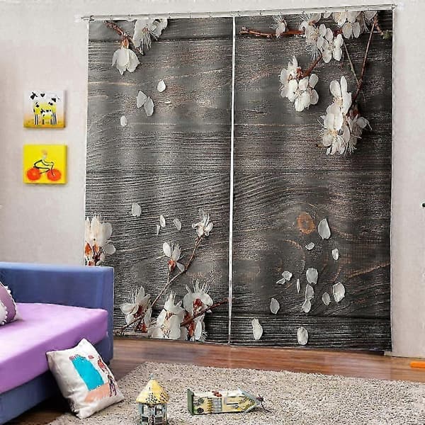3D Gardinpaneler Draper Vindusbehandling Dekor 170x200cm