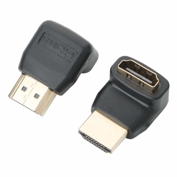 6-pak Retvinklet HDMI-stik, 90 grader og 270 grader HDMI