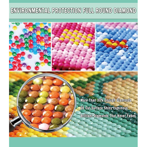 #Candy-väriset puput (30 * 40 1 kpl) Timanttimaalaus#