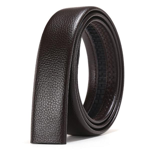 Mænds Læder Ratchet Bæltestrop Kun 35mm 1 3/8, Læderbælte wi