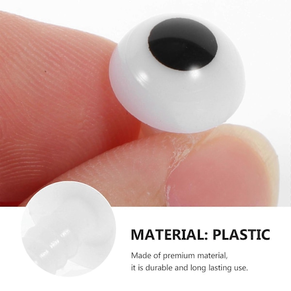 200 stk DIY Plast Simulering Øyne DIY Manuelle Leketøymaterialer DIY Dukkeutstyr
