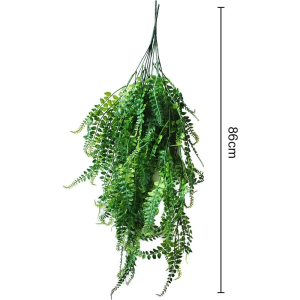 2 stk Kunstige Efeu Planter Kunstige Grønne Hengende Planter Arti