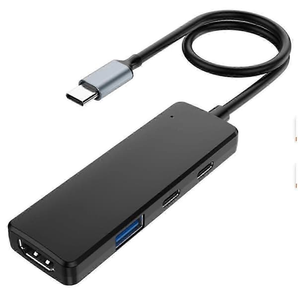 4-i-1 Type C HUB Dock USB C Hub til 4K -Kompatibel USB 3.0 Adapter Type C PD Opladningsdock USB C Sp