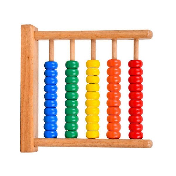 1 stk. Abacus Matematik Læringslegetøj Børn Pædagogisk Legetøj Børn Matematik Læringsværktøj