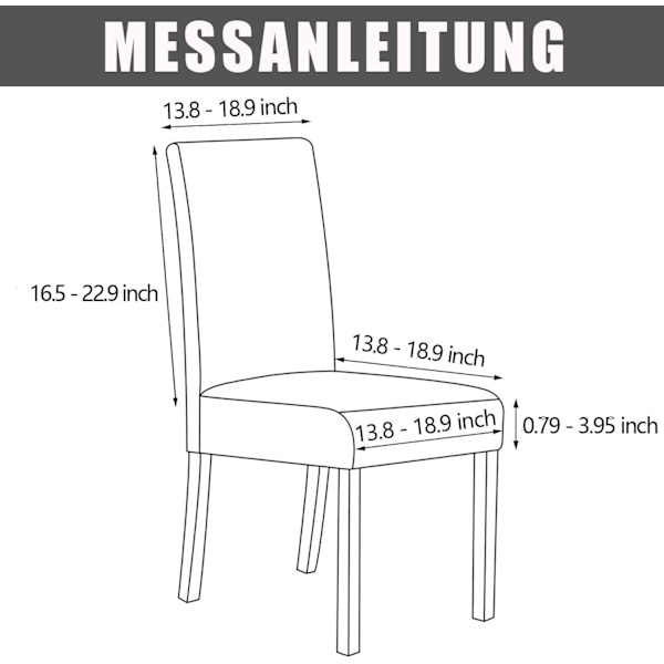 *4 st stolsöverdrag, stretchiga matstolsöverdrag tvättbara moderna*