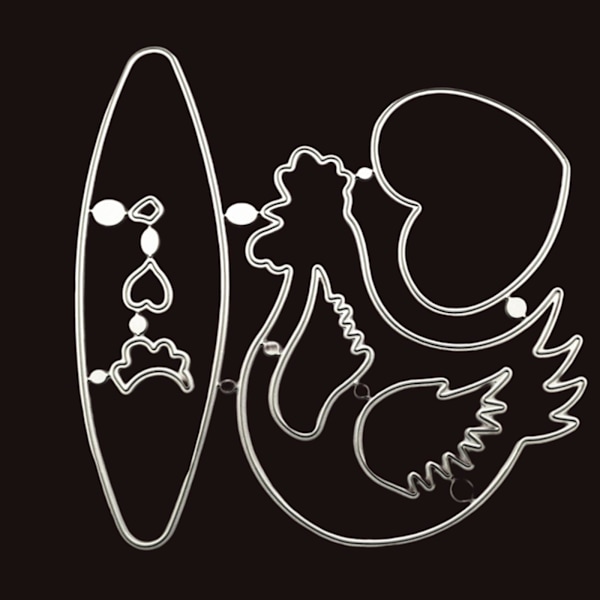 Metall Die Cuts Kolstål Schabloner Djur Skärande Dies För Diy Scrapbooking