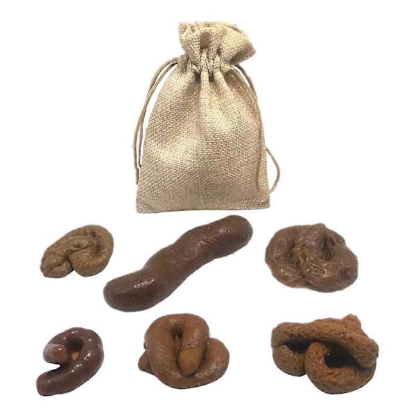 1 Set Imitationsbajsleksak Dekorativa Bajsrekvisita Skämtleksak (Choklad)