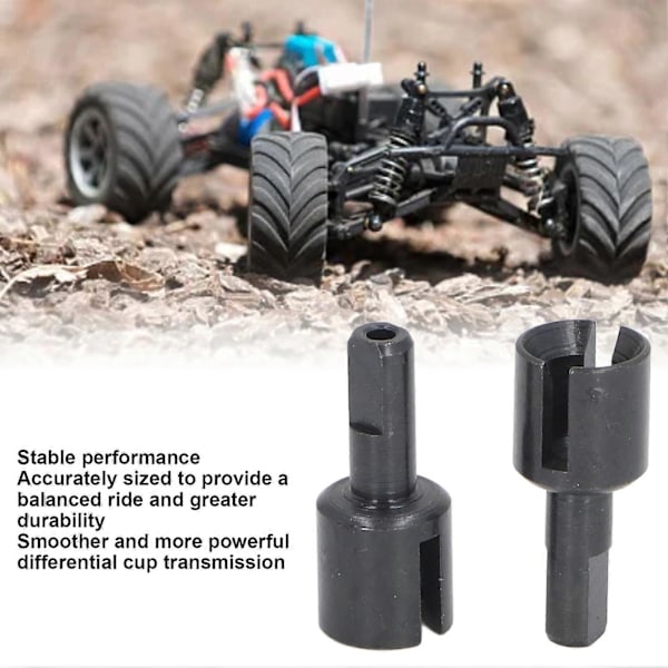 2st Differential Utgångskopp Professionell Slitstyrka Minska Friktion Metall Diff Utgångskopp för Tamiya TT02 1/10 RC Bil