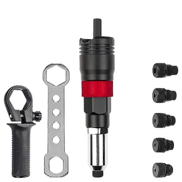 Sladdlös nitmaskinssats 2,4 mm/3,2 mm/4,0 mm/4,8 mm/6,4 mm Insatsmutter Nitar Industriella elektriska nitaradapter