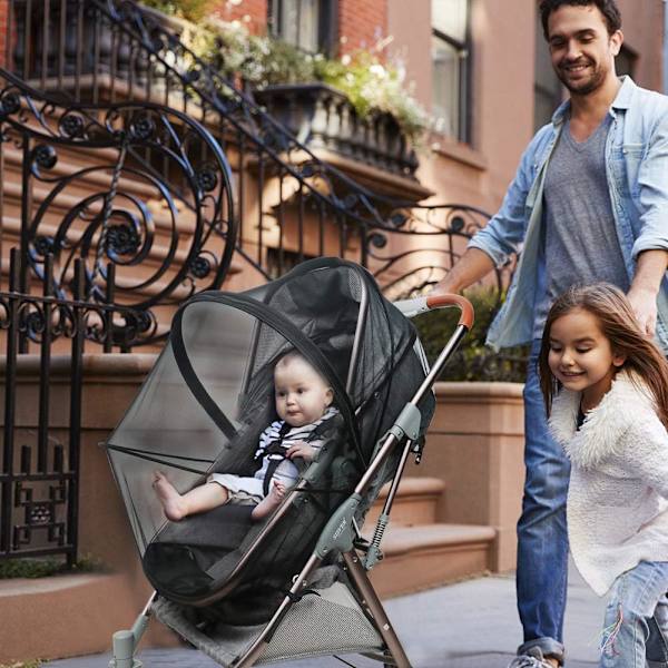 Universal Vagn Myggnät, Babyvagn Myggnät - Vikbart