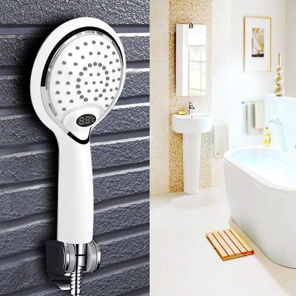 *LED Duschkopf LED Duschkopf Handdusche 3 Farben Temperatur*