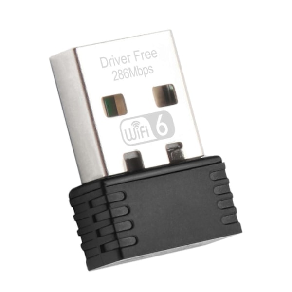 Trådløs USB WiFi-adapter WiFi 6-mottaker Driverfri 300 Mbps høyhastighetsoverføring Sterkt signal Plug and Play WIFI-adapter