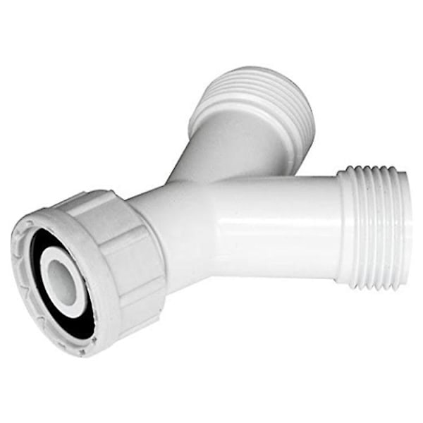 Y-Stykke til Vaskemaskine - 3-Vejs Opvaskemaskineventil - Vaskemaskine Manifold Vandforsyning 3/4\" - Plastikgevind, 1 Flad Pakning Medfølger