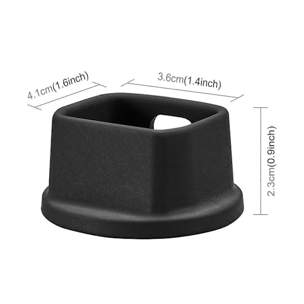 Kamerahåndholdt Støttende Stabilisatorbase til OSMO Pocket 3 Skridsikker Silikone Desktop Kameraholder Base Sort