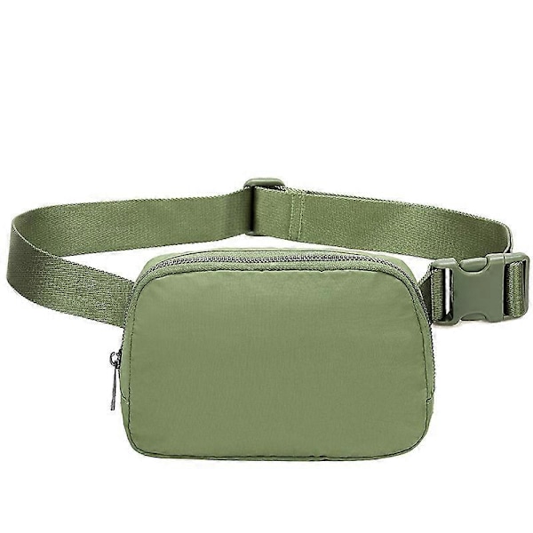 Vedenpitävä rintalaukku, ulkoiluun sopiva juoksuvyölaukku, crossbody-vyölaukku miehille ja naisille, vihreä