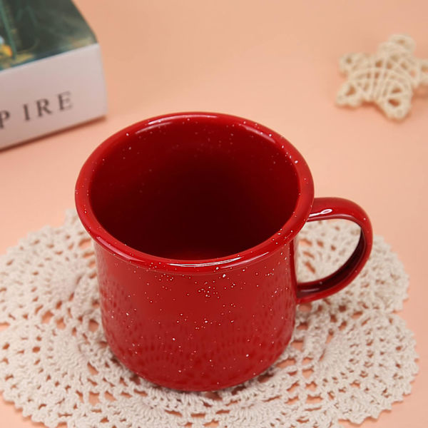 Campingmuggar för utomhus - Kaffemugg 12 Oz - Emallerad Resemugg