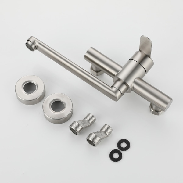 #med ekstra lang tut 26 cm, vaskemixervannkran med tut, svingbar kran#
