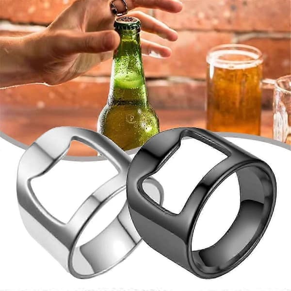 32 STK Bartender Ring Flaskeåpner Rustfritt Stål Ring Flaskeåpner Ring Flaskeåpner