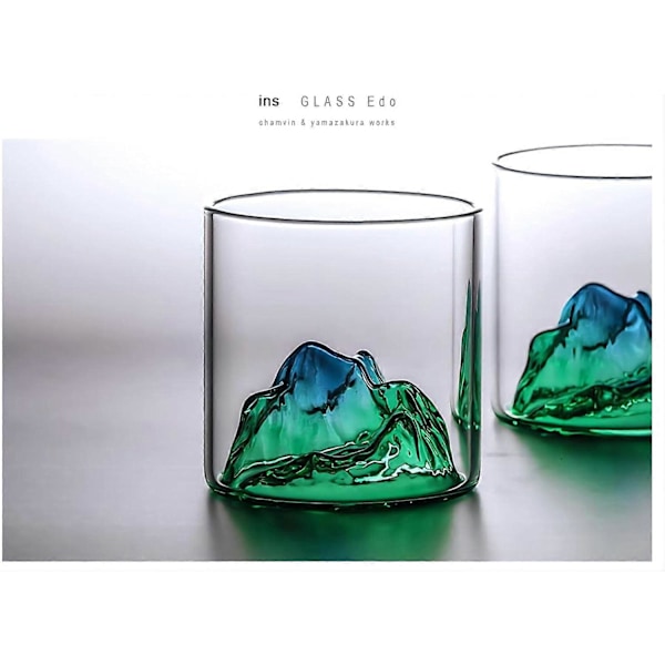 Mountain View Kopp Tusen Mil av Floder och Berg Kopp Tekopp Glas Vattenkopp Isberg Tibetanskt Berg