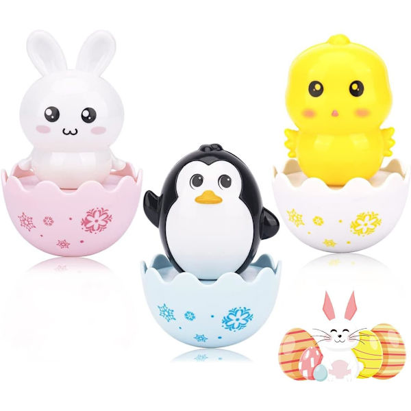 Easter Egg Toys - Rabbit Chick Easter Basket Stuffers, Plastic Easter Toys