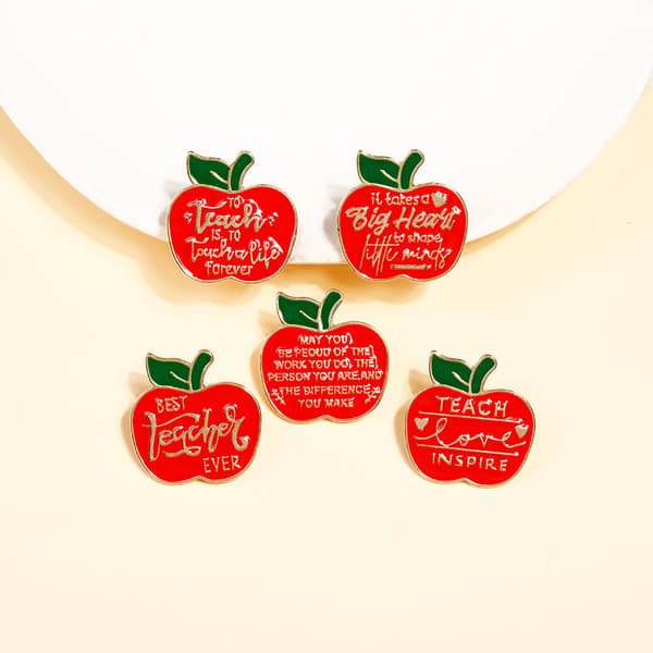 #5 stycken julbroscher för lärare - Äppleform, Fa#