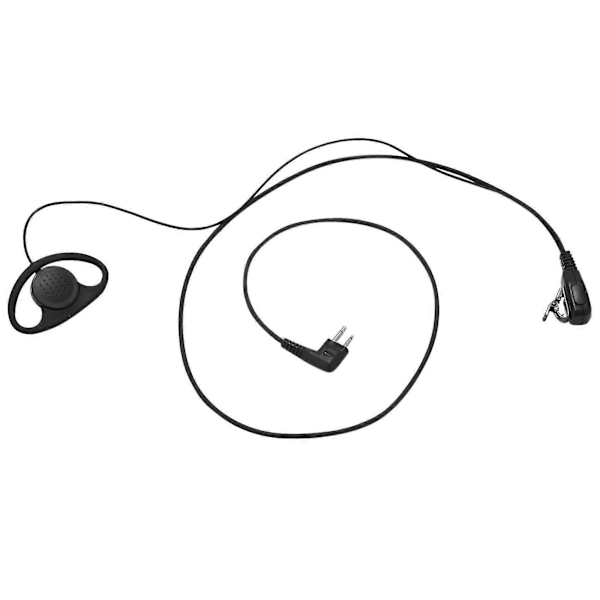 (4-pack) 2-stifts Avancerat D-format Clip-ear Ptt Headset Hörsnäcka Mikrofon För 2-vägsradio Gp88s Gp300 Gp68