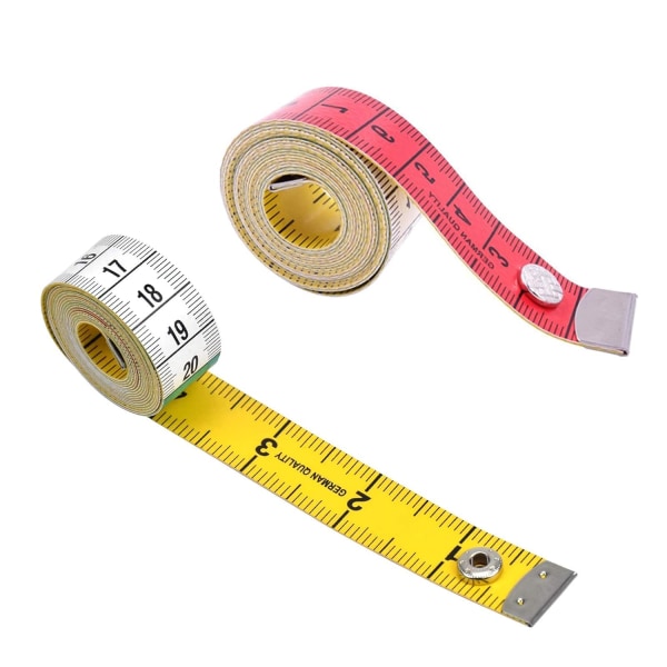 2 stk Sytapemål Dobbeltsidig Kroppsmål Tape Måle