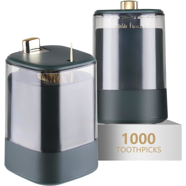 (B-GREEN*2) Tandpepparkhållare Dispenser——2 st Pop-Up Automatisk