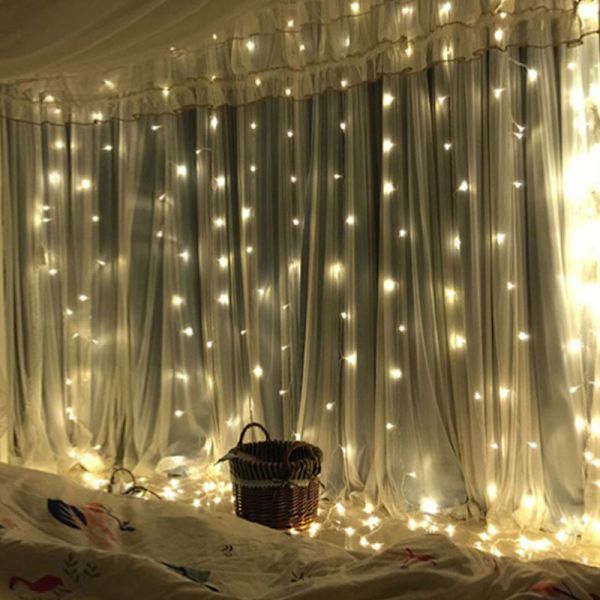 *3 * 3 M 300 LED värikäs joulu LED-valosarja, 8 valaistusta*