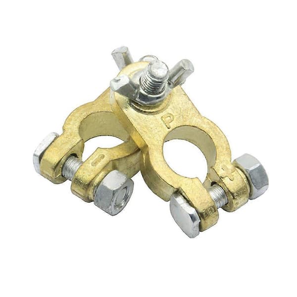 2 stk. lette bilbatteripoler hurtigkobling aluminiumterminal