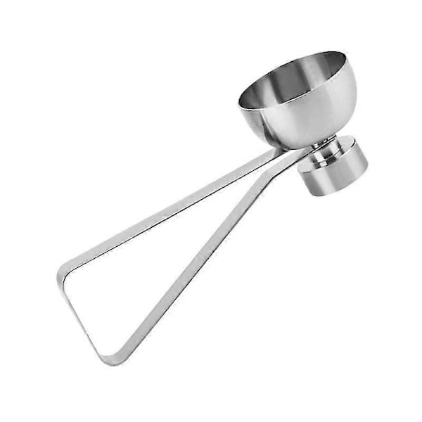 Eggeskallåpner i rustfritt stål, slitesterk eggkutter i rustfritt stål, eggknekker for forskjellige egg, andeegg, en god hjelper til matlaging 1