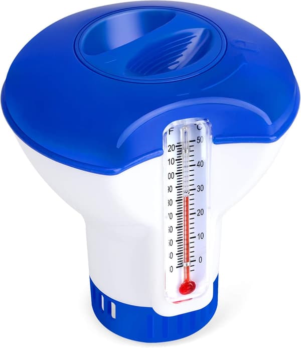 *Flytande pool dispenser, simbassäng klor diffusor med The*