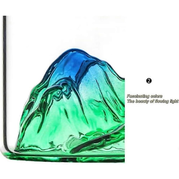 Mountain View Kopp Tusen Mil av Floder och Berg Kopp Tekopp Glas Vattenkopp Isberg Tibetanskt Berg