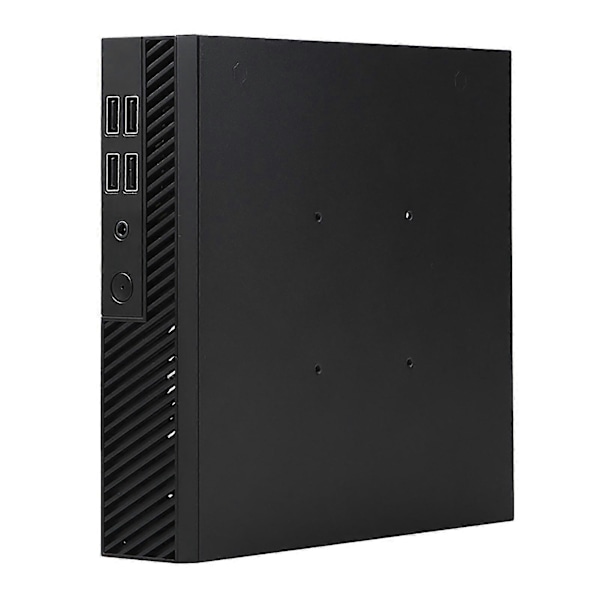DX01 Mini ITX Computer Case Tynd Halv Højde Hurtig Varmeafledning Understøtter VESA-montering Valset Stål Bærbar Desktop Chassis PC Tilbehør