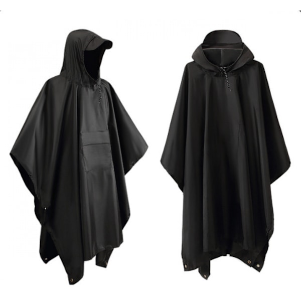 #Regnjakke til udendørs vandreture, tre-i-en poncho#