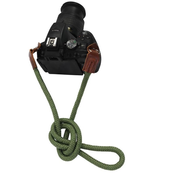 #köysi olkahihna, 1-osainen military vihreä kameran kaulahihna, joka on ihanteellinen kameroille -100 cm#