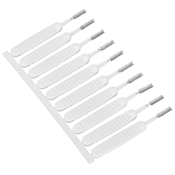 10-pack Rengöringsborstar för Duschmunstyckeshål, Anti-Täpp