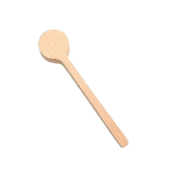 1 stk. Kreativ Vanlig Skje Halvfabrikata Gode Alm Valnøtt Håndlaget DIY Treskje (Alm Langt Håndtak 1)