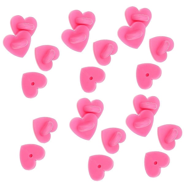 100 kpl Kumiset Pinssin Taustat Sydän Rintaneulan Solki Rintaneula DIY Tarvike