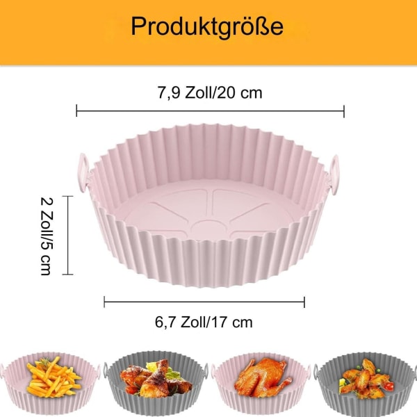 #(2 stk.) Frugtkageform Silikonforme til varmluftsfryser Access#